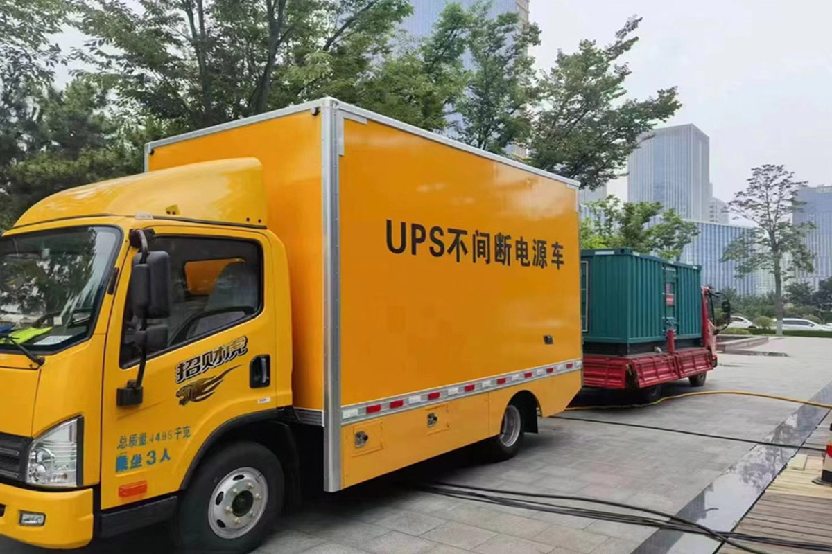 上杭发电机租赁施工现场