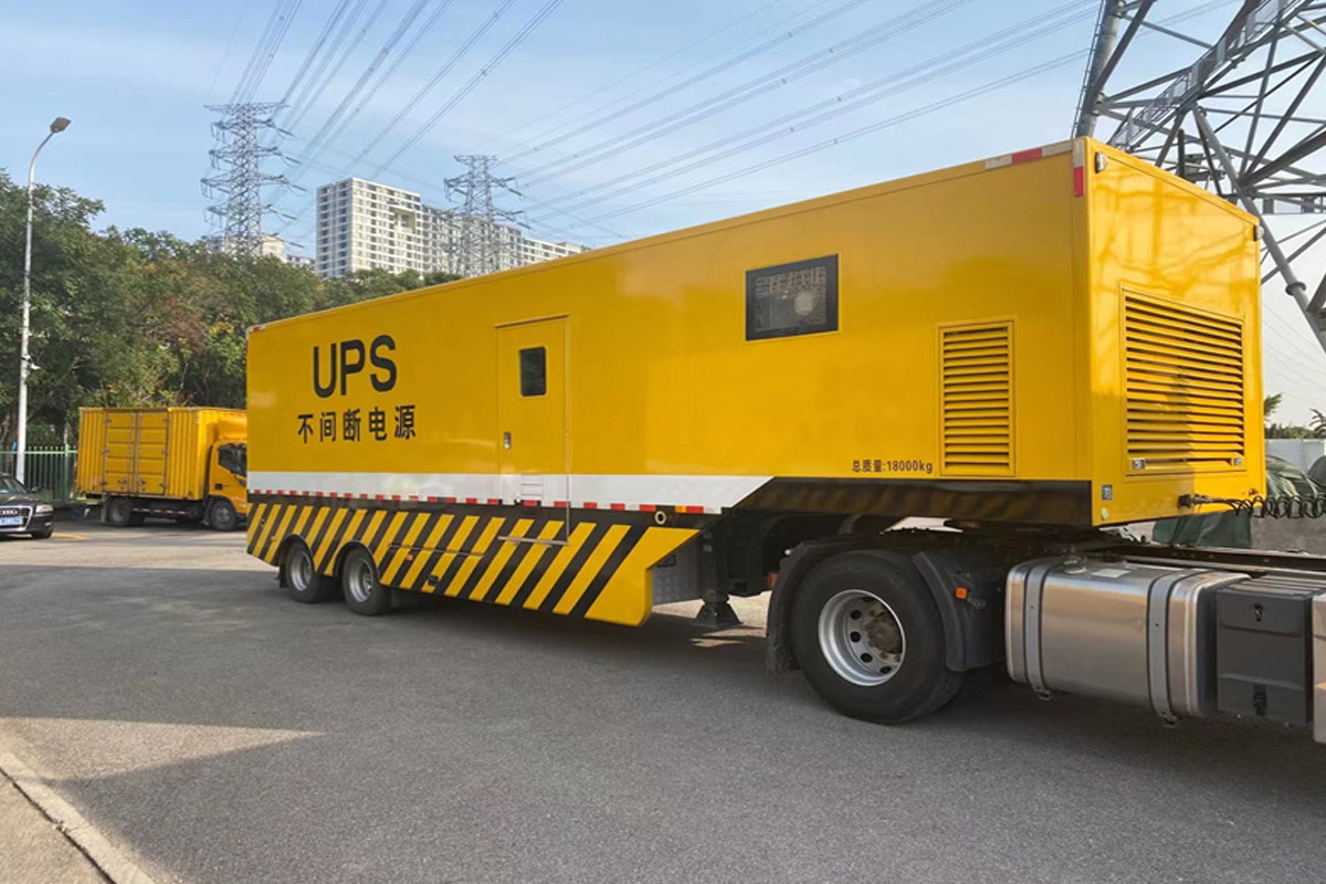 上杭发电机租赁施工现场